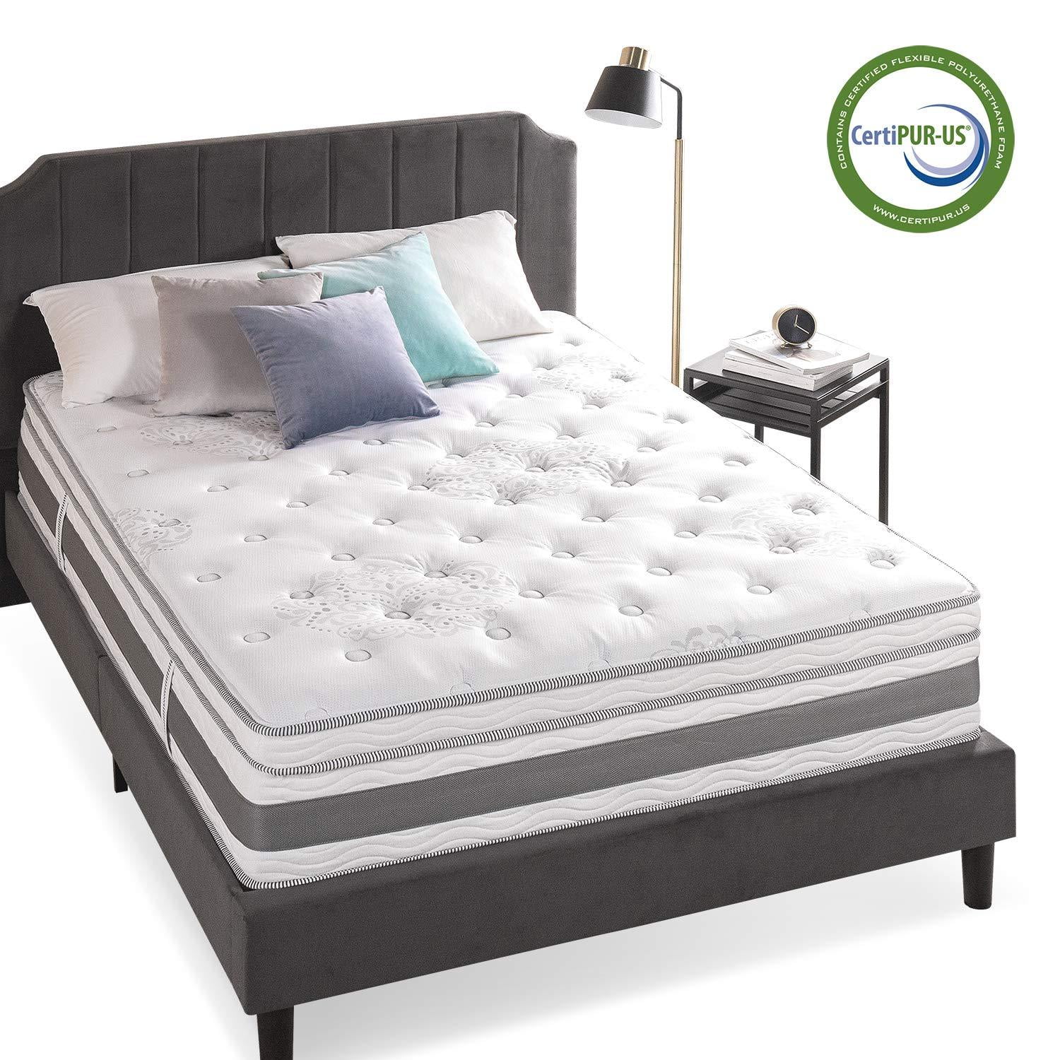 Photo 1 of Zinus 14 Inch Gel-Infused Memory Foam Hybrid Mattress, Queen NEW PACKAGE DAMAGE ONLY 