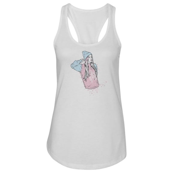 Stylish Young Woman Tank Women -Image by Shutterstock, Female x-Small