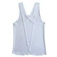 thumbnail image 4 of vdgthytj Open Back Workout Tank Tops for Women Summer Quick Dry Crossover Back Yoga T Shirts Solid Color Activewear Blouses, 4 of 4
