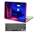 thumbnail image 4 of KSK KAISHEK Hard Shell Case Cover Compatible with MacBook Pro 14" with Touch ID Type C + Black Keyboard Cover Model: A2779 M2/A2442 M1 (Purple series 0144), 4 of 5