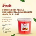 thumbnail image 5 of Fanale Popping Boba Pearls for Bubble Tea | Bursting Boba Pearls Bubble | Fruit Juice Flavor for Shakes, Dessert, Smoothie, Pomegranate, 7 pound (Pack of 4) | FPB007-CS, 5 of 7