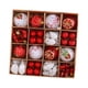 thumbnail image 4 of 65 adornos navideños para árbol de Navidad, colgantes y bolas decorativas. Rojo Blanco, 4 of 9