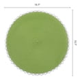 thumbnail image 6 of Farmhouse Round Placemats Set of 6 Woven Placemats for Dining Table Decor Indoor Outdoor Washable Table Mat Wipe Clean Grass Green 15.7x15.7inch, 6 of 6