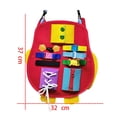 thumbnail image 2 of Esquirla Learn Use Zip Button Snap Buckle Tie Lace Boards for Kids Practice Toys, 2 of 6