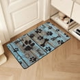 thumbnail image 5 of Zynviq Paw Prints Area Rugs 15.7" X 23.6" Throw Rug Pets Diatom Ooze Washable Rectangular Multicolor Small Rug for Coffee Table, 5 of 9