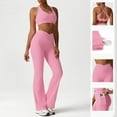 thumbnail image 4 of Top-kevin Yoga Suit Two-Piece Top, Sports Vest, Beautiful Back, Seamless High Waist Peach Hip Sports Shorts, Suitable for Outdoor Sports, Fitness, Yoga, Pilates, Fast Drying, Sweat Absorbing, 4 of 9