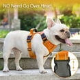 thumbnail image 4 of No Pull Dog Harness Front Clip Heavy Duty Reflective Easy Control Handle for Large Dog Walking(Orange,XL), 4 of 9