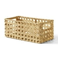 Better Homes & Gardens Natural Cane Weave Storage Basket Set, 2Piece