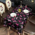thumbnail image 2 of Breast Cancer Rectangle Tablecloth 60"x102",Waterproof Polyester Rectangle Table Cloth, Wipeable Spillproof Polyester Tablecloth for Dining, Camping, Indoor and Outdoor, 2 of 6