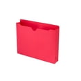 Smead Colored File Jackets with Reinforced DoublePly Tab, Letter, Red