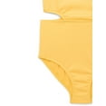 thumbnail image 3 of Wonder Nation Girls Ribbed Ruffle Cut Out One Piece Swimsuit with UPF 50+, Sizes 4-18 & Plus, 3 of 3