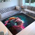 thumbnail image 1 of Monkey Rug & Home Decor-Cool Gorilla Black Area Rugs-Animal Monkey Rug Carpet Durable & Non-Slip Modern Rugs for Living Room Bedroom Man Cave Decorative-I83HP, 1 of 7
