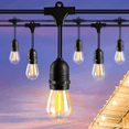 thumbnail image 2 of Guirnalda De Luces 24 Focos Exterior Led Impermeable 14.6m negro, 2 of 5