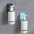 thumbnail image 4 of Wall Mounted Shampoo Bottle Shelf Self-Adhesive Liquid Soap Shower Gel Organizer Hook Holder Hanger Bathroom Accessories, 4 of 6