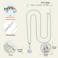 thumbnail image 6 of PYNZY Teardrop Necklace for Women 925 Sterling Silver Solitaire Pendant 7x10mm Pear Cut Cubic Zirconia Apirl Birthstone Jewelry as Gift, 6 of 7