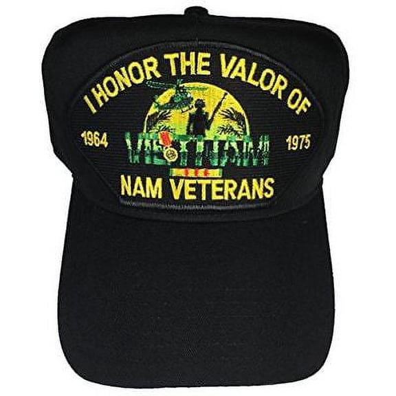 I HONOR THE VALOR OF NAM VETERANS 1964-1975 HAT CAP VIETNAM SERVICE RIBBON