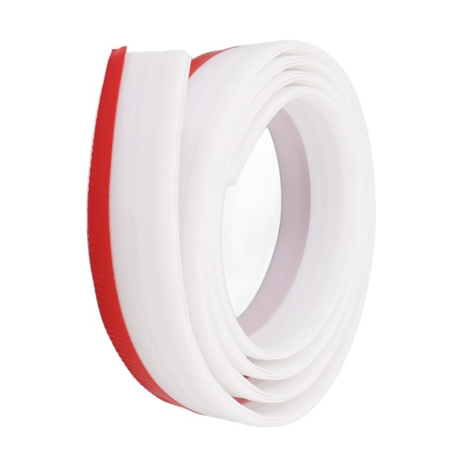 Adhesive Door Sweep, TPE Under Door Draft Stopper Dustproof Self Adhesive For Office White,Brown