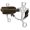 Medium, variant on Showman Fleece Lined Hackamore w/  7 1/2" Stainless Steel Cheeks (Light)