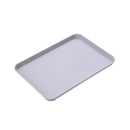 

JINGT Small Plastic Fast Food Drinks Snack Lap Serving Trays Fast Food Tray Rectangle