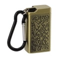 thumbnail image 1 of Portable Aluminum Ashtray With Lid, Mini Embossed Pattern Wide Application For Bar Indoor Outdoor , Suitable For Parties And Social Gatherings, 1 of 8