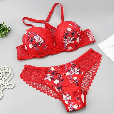 

Rbaofujie Nursing Bras Deals Clearance Women s Lingerie Set Sexy Bra And Panties Summer Thin Lingerie Set Triangle Bralette