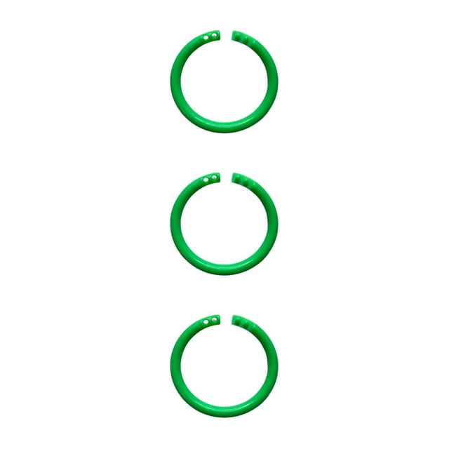 Bearachild 10 piezas de organización y artículos con anillos de plástico para encuadernación de hojas sueltas, álbumes de recortes, facturas, Type1 NO1