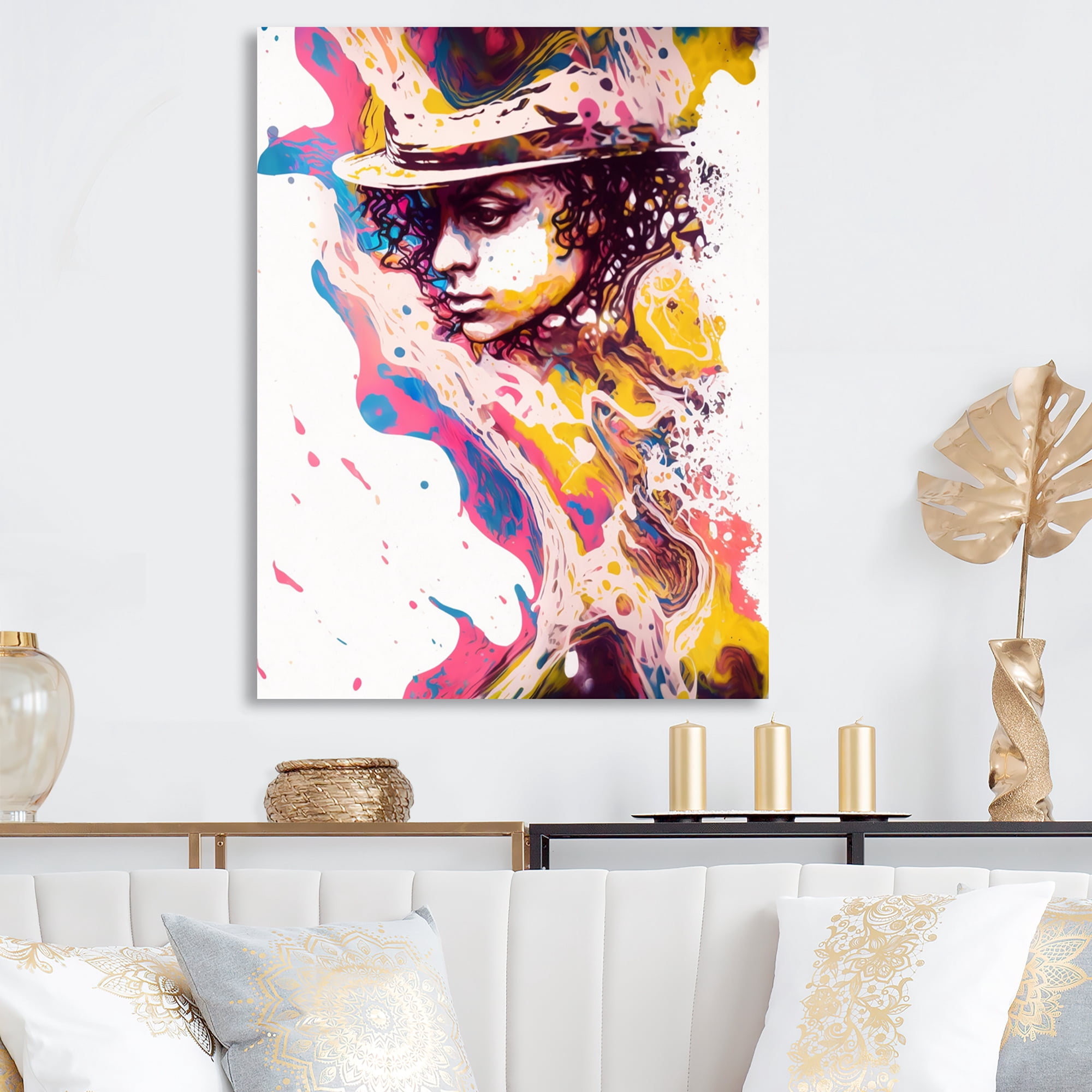 Designart Hollywood Musician IV Canvas Wall Art