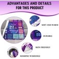 thumbnail image 4 of 21st Birthday Gifts for Her, Women 21st birthday gifts Blanket 60"x50", 21st Bday Gift Ideas, Happy 21 Year Old Birthday Gifts, Gifts for 21 Year Old Female Bestie Sister, 21st Birthday Decorations, 4 of 6