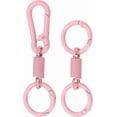thumbnail image 1 of Keychain Clips with O Rings, Quick Release Key Chain Rings Spring Double Ring Holder, 1 of 5