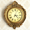 Distressed Gold, variant on AELS 13x11 Vintage Wall Clock, European Style Retro Decorative Hanging Clock, Quartz Battery Operated Wall Décor for Living Room Bedroom Office, Distressed White Grey
