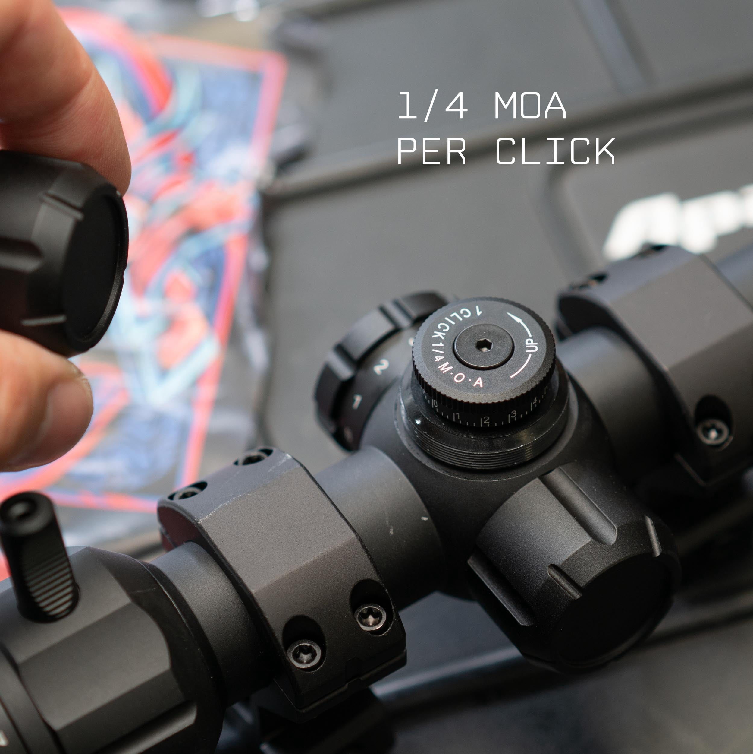 Monstrum Marauder 2-10x40 MPVO Rifle Scope with AO Adjustable Objective | Black | FMR02 Reticle