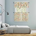 thumbnail image 5 of Spring Floral Kitchen Curtains Sets for Windows 36 Inch Length, Country Summer Botanical Rod Pocket Window Treatments Tier Curtains and Valances Set for Bedroom/Bathroom, 5 of 8