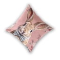 thumbnail image 2 of Iauyy Spring Couch Pillowcases 20x20 (Set of 2) Cotton fleece Pillow Covers for Bed Sofa Living Room, The Big-eared Rabbit, 2 of 6