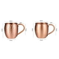 1X Pure Copper Mug Clearance! Beneky Water Cup, Hammered Point Pure