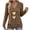 Brown, variant on Feancey Women's V Neck T-Shirts Heart Printed Long Sleeve Tunic Tops Dressy Ruched Side Business Casual Blouse Velentine's Day Graphic Tees Army Green M