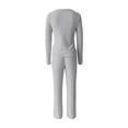 thumbnail image 4 of 2 Piece Sets for Women, Hugcore Womens Pajamas 2 Piece Sets Outfits 2025 Matching Suits Long Sleeve Sweater Long Pants Pockets Travel Sets for Women 2 Piece, Grey, M, 4 of 5