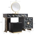 thumbnail image 6 of Fukayi Vanity Desk With Mirror And Lights,With Vanities FeaturingMirrored Drawer And Ambient Led, 6 of 6