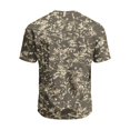 thumbnail image 4 of JULMCOMO Men's Camo Shirts Crew Neck Short Sleeve Soft Comfy Summer T Shirt Loose Fit Casual Pullover Graphic Tees Brown S, 4 of 4