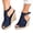 Blue, variant on Peep Toe Wedge Sandals for Women, Summer Ankle Strap Buckle Platform Sandals Casual Espadrille Platform Sandals Slingback Sandals