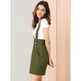 thumbnail image 4 of Falda de Tirantes Rectos Allegra K Traje de Navidad Mujer Verde Oliva XS, 4 of 6