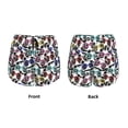 thumbnail image 3 of Gukieu Panda And Glasses Print Women's Sports Shorts with Drawstring Elastic Waistband for Running, Yoga, Fitness-XX-Large, 3 of 7