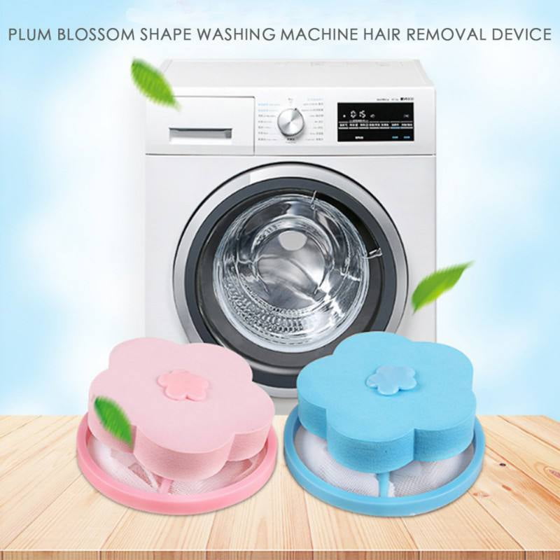 Zeagro 1 x Wiederverwendbare Waschmaschine Haarnetz Tasche Waschmaschine Haarfänger für die Waschmaschine Farbe zufällig tragbare Waschmaschine Lint Catcher Haarfilter Net Pouch