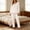 New-Beige, variant on PNTUTB Women's Pajama Set Solid Color Ruched Square Neck Long Sleeve Elastic Waist Pant Loose Casual Comfort Soft Sleepwear Set