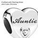 thumbnail image 3 of Charm Pandora Auntie Love Heart de plata de ley con circonitas, 3 of 5