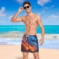 thumbnail image 6 of joogoo Men's Fire Dragon Swim Trunks with Liner Pocket Beach Shorts X-Large, 6 of 9