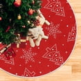 thumbnail image 5 of FMSHPON SnowflakesChristmas Trees Xmas Christmas Tree Skirt Stand Mat for Holiday Party Decoration Indoor Outdoor 36 inches, 5 of 6
