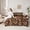 Brown Pink, variant on Homewish Jungle Wildlife 7-Piece Twin Bedding Sets,Natural Landscape Mountain Pine Bedding Comforter Set,Rustic Western Cowboy Sheet Sets For Teens,Super Cozy Room Decor Reversible
