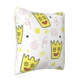 thumbnail image 2 of ZICANCN Confused Brain Yellow Throw Pillow Covers, Bed Couch Sofa Knit Decorative Pillow Covers for Living Room Farmhouse, 16"x16", 2 of 8