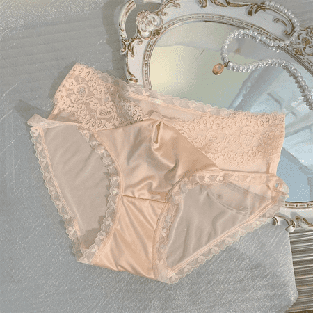 Fulorrnie Underwear for Women Cheeky Bikini Breathable Cute Panty Elastic Waist Side Moisture Wicking Panties  Pink  L