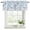 White Gray Blue, variant on Green Botanical Curtain Valances for Windows, Kitchen Valance Window Treatments Panel 2 Pack, Watercolor Spring Floral Summer Rod Pocket Short Curtains for Bathroom Bedroom 42 x 12 Inch